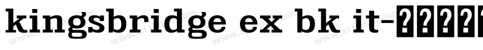 kingsbridge ex bk it字体转换